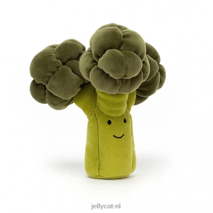 Jellycat levendige plantaardige broccoli groen NJJ6859 speelgoed-