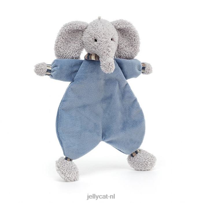 Jellycat lingley olifant fopspeen grijs NJJ68701 speelgoed-