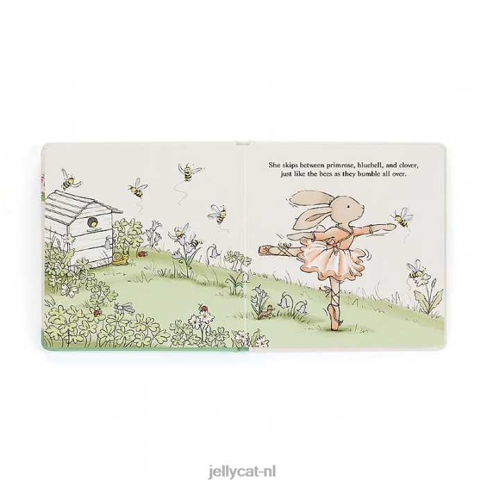 Jellycat lottie het balletkonijnboek meerkleurig NJJ68741 boek