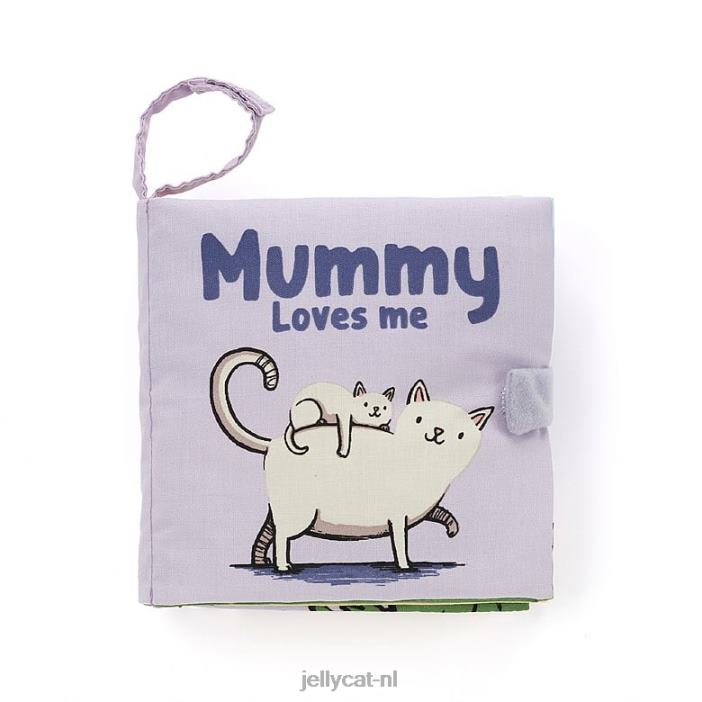 Jellycat mama houdt van mij boek meerkleurig NJJ68712 boek