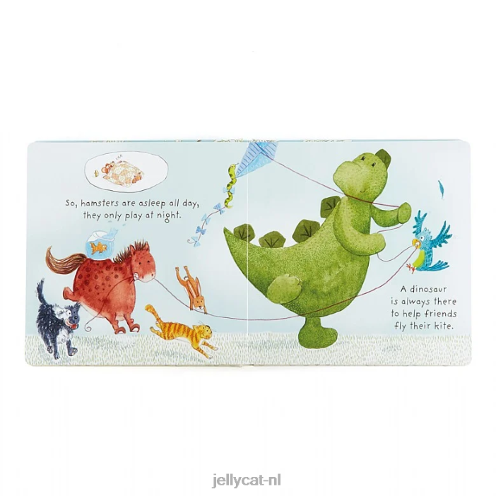 Jellycat mijn beste huisdierenboek en verlegen dino groen NJJ68809 boek