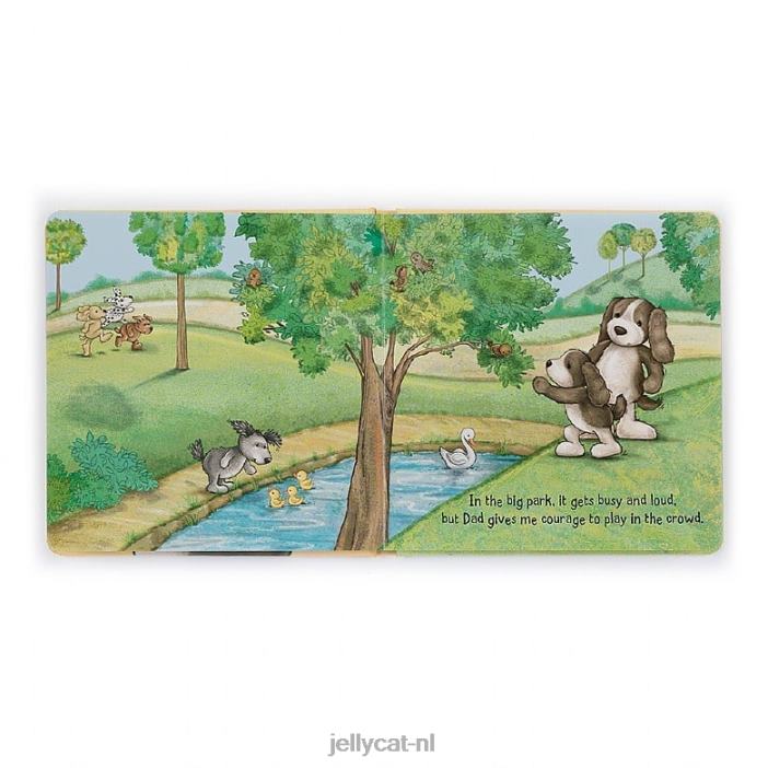 Jellycat mijn vader en ik boek meerkleurig NJJ68683 boek