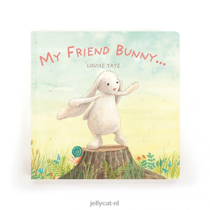 Jellycat mijn vriend konijntjesboek meerkleurig NJJ68682 boek