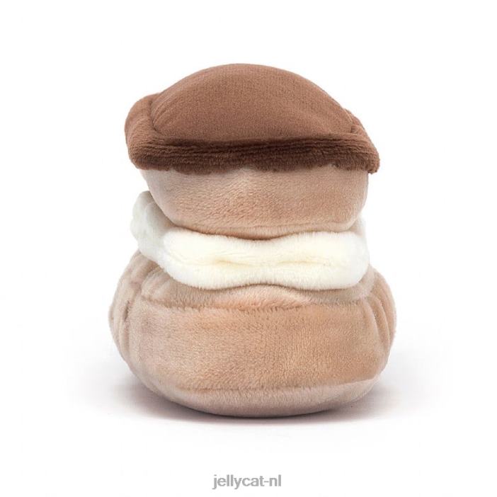 Jellycat mooie patisserie eclair bruin NJJ68133 speelgoed-