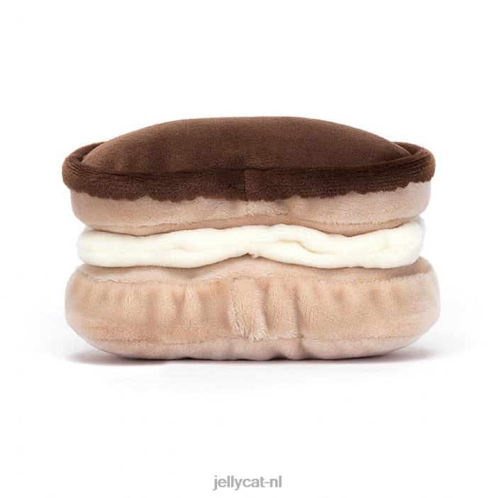 Jellycat mooie patisserie eclair bruin NJJ68133 speelgoed-