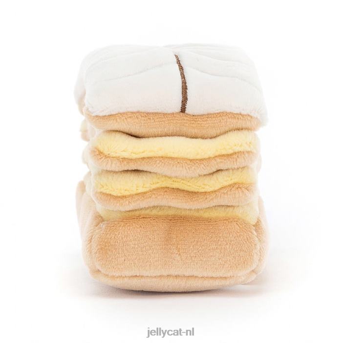 Jellycat mooie patisserie mille feuille veelkleurig NJJ68110 speelgoed-