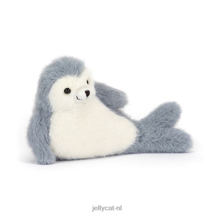 Jellycat nauticool roly poly seal grijs en wit NJJ6885 speelgoed-
