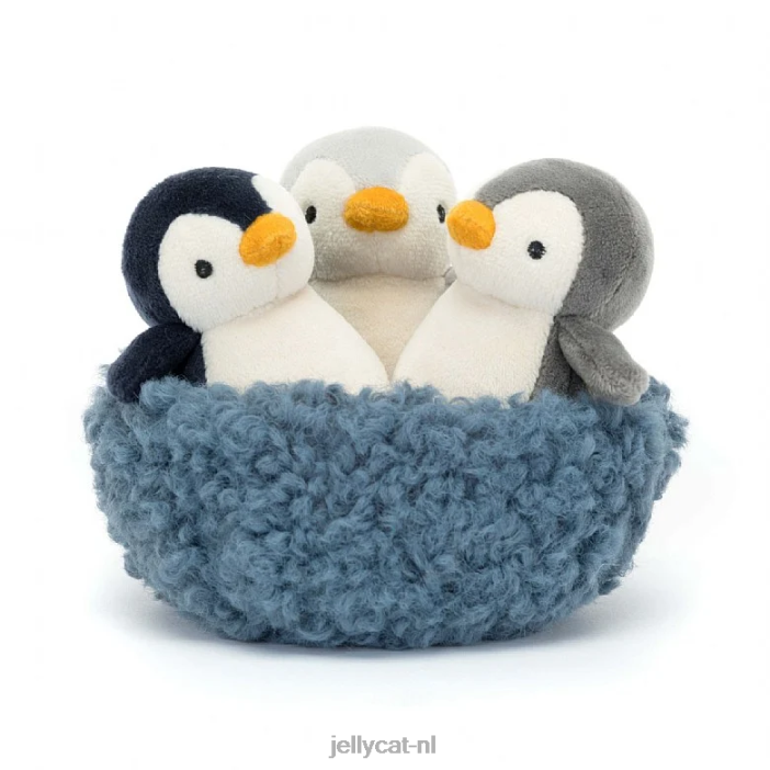 Jellycat nestelende pinguïns veelkleurig NJJ68644 speelgoed-