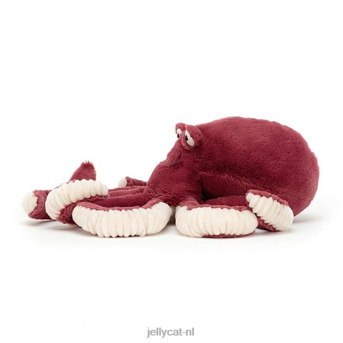 Jellycat obbie octopus rood NJJ68391 speelgoed-