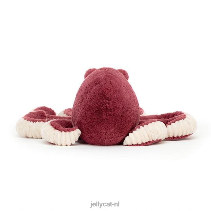 Jellycat obbie octopus rood NJJ68391 speelgoed-