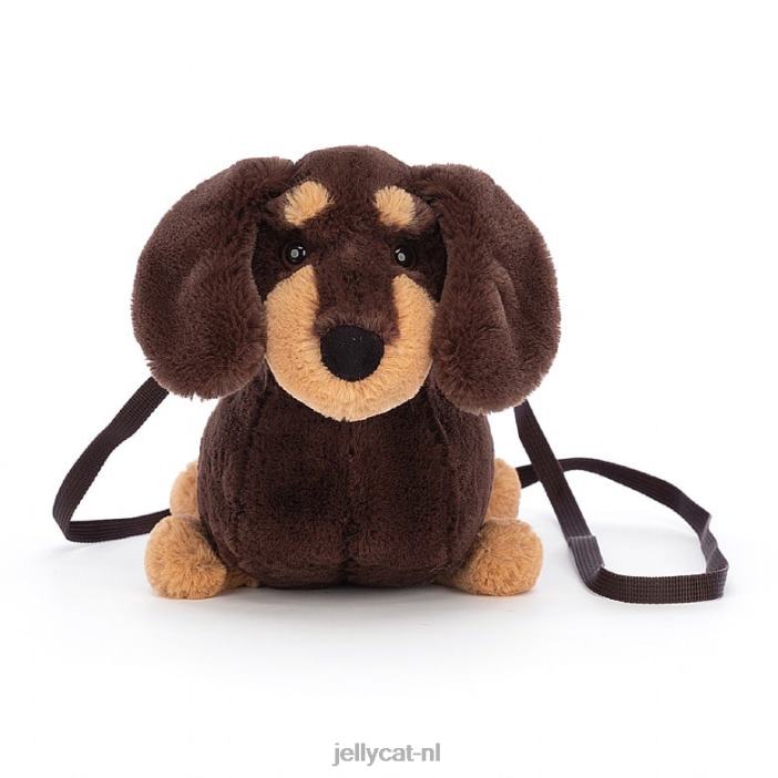 Jellycat otto worst hondentas bruin NJJ6872 tas