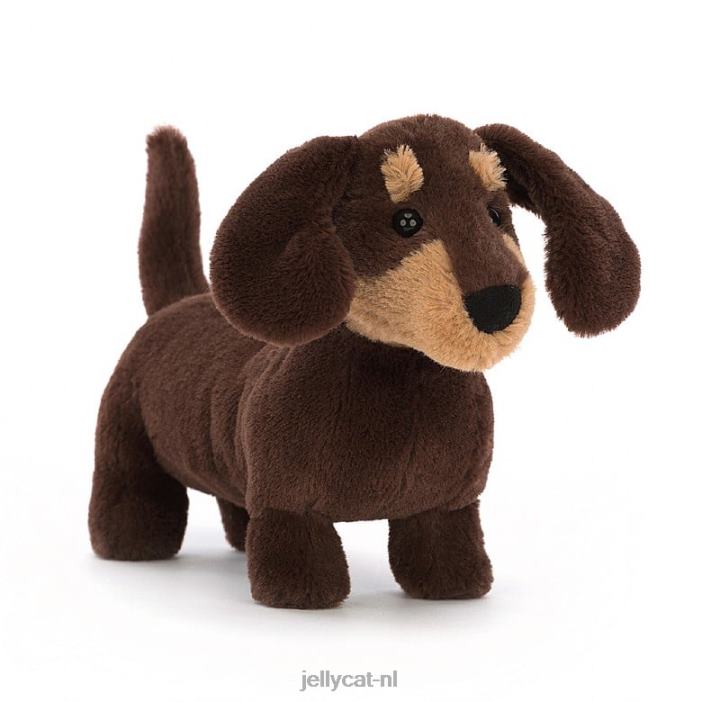 Jellycat otto worsthond bruin NJJ68247 speelgoed-