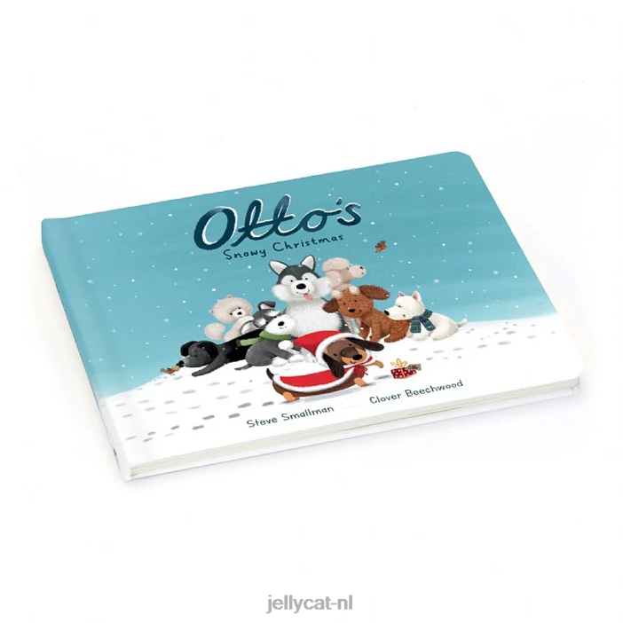 Jellycat otto\s besneeuwde kerstboek meerkleurig NJJ68277 boek