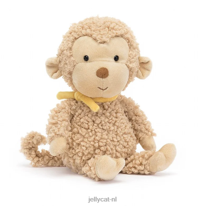 Jellycat pluizig aapje bruin NJJ68395 speelgoed-