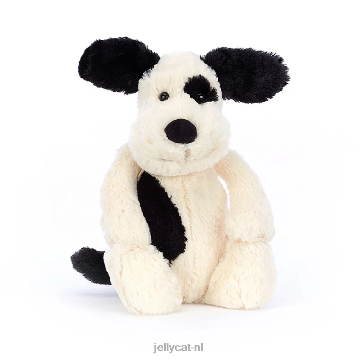 Jellycat puppy maakt kattenkwaadboek en verlegen puppy zwart en wit NJJ68747 boek