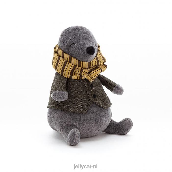 Jellycat rivierwandelaar molgrijs NJJ68489 speelgoed-