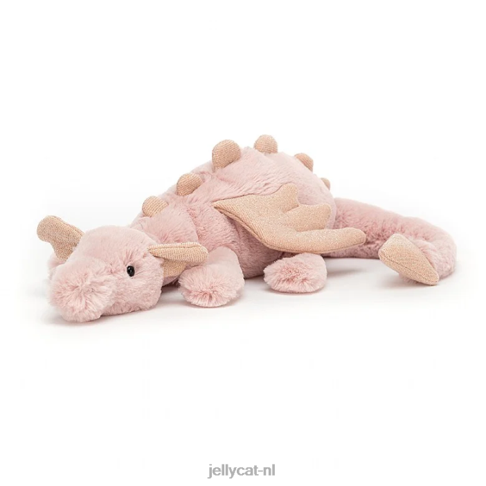 Jellycat roos draak roze NJJ68106 speelgoed-