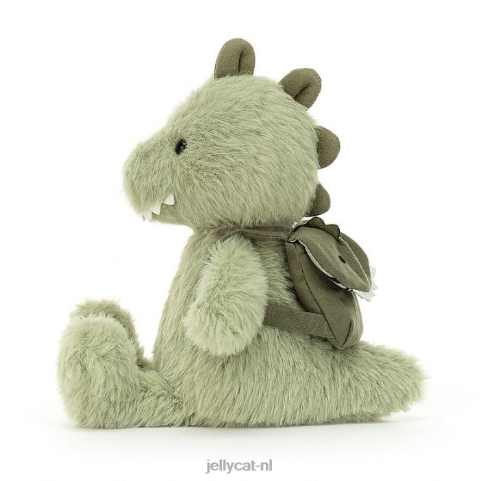 Jellycat rugzak dino groen NJJ68617 speelgoed-