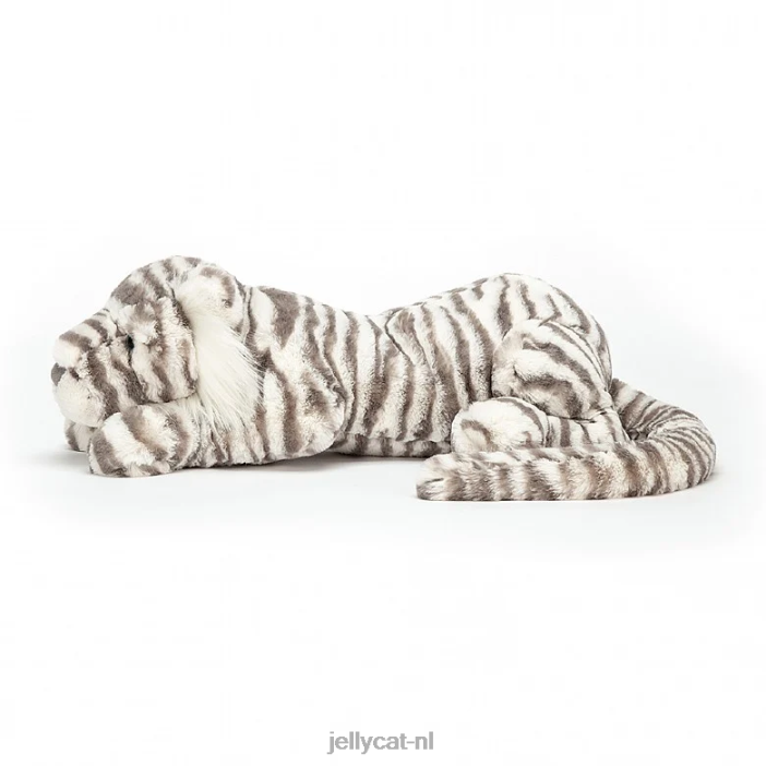Jellycat sacha sneeuwtijger grijs en wit NJJ68476 speelgoed-