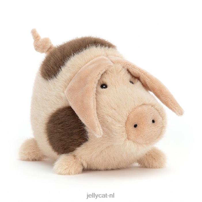 Jellycat schots en scheef oude plek bruin en wit NJJ68360 speelgoed-