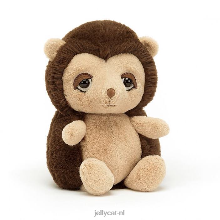Jellycat snuffelende egel bruin NJJ68412 speelgoed-