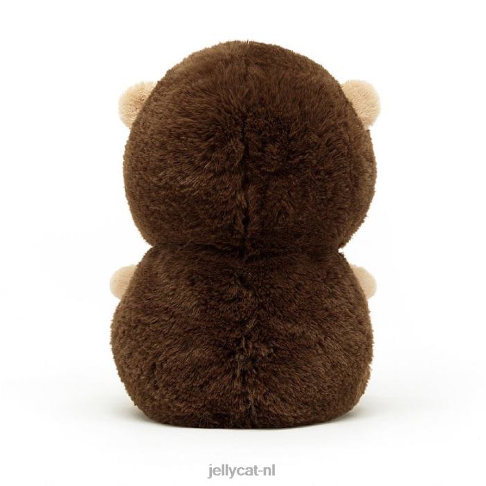 Jellycat snuffelende egel bruin NJJ68412 speelgoed-