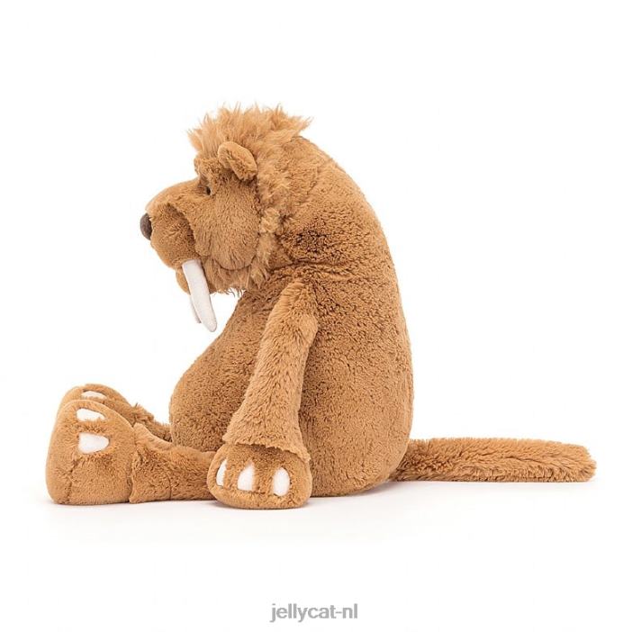 Jellycat stellan sabeltandtijger bruin NJJ68394 speelgoed-