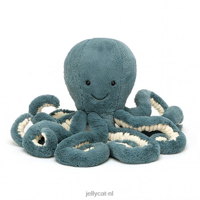 Jellycat stormoctopus blauw NJJ68582 speelgoed-