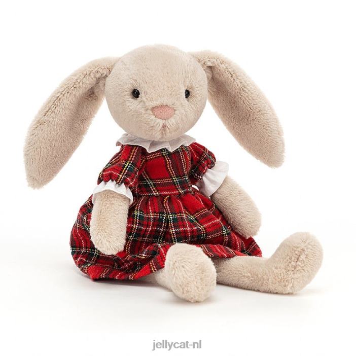 Jellycat tartan lottie konijntje rood NJJ68168 speelgoed-