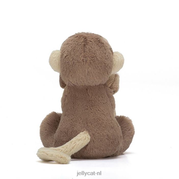 Jellycat verlegen aap fopspeen bruin NJJ68653 speelgoed-
