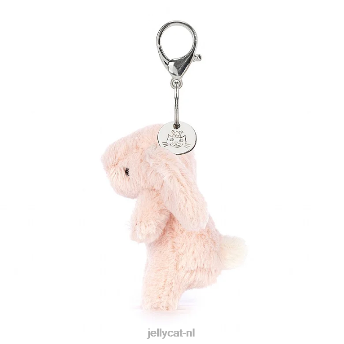 Jellycat verlegen blush konijntje tasje perzik NJJ68613 accessoire