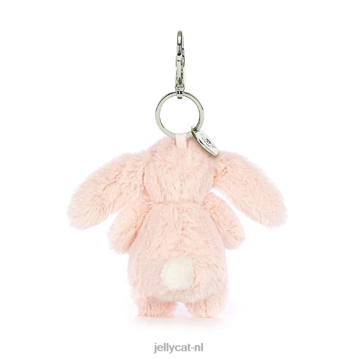 Jellycat verlegen blush konijntje tasje perzik NJJ68613 accessoire