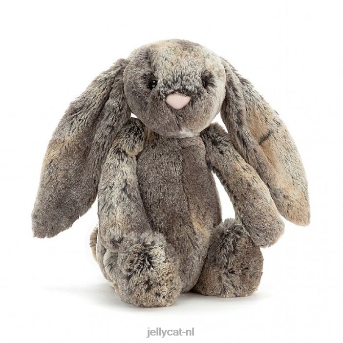 Jellycat verlegen katoenstaartkonijn konijntje grijs NJJ68506 speelgoed-