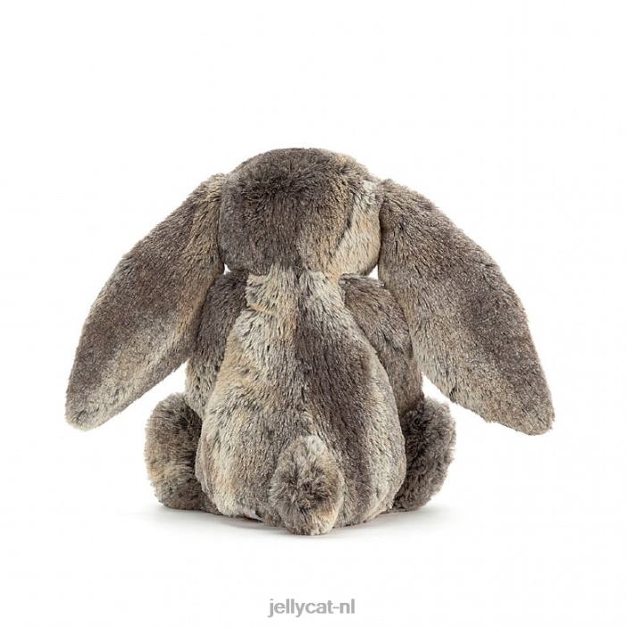 Jellycat verlegen katoenstaartkonijn konijntje grijs NJJ68506 speelgoed-