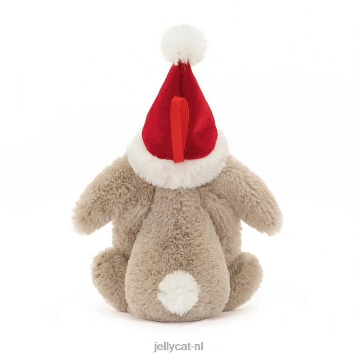 Jellycat verlegen kerstkonijn decoratie beige NJJ68347 speelgoed-