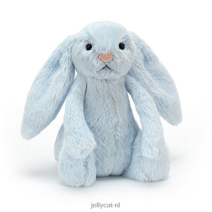 Jellycat verlegen konijnenrammelaar blauw NJJ68744 speelgoed-