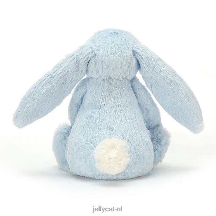 Jellycat verlegen konijnenrammelaar blauw NJJ68744 speelgoed-