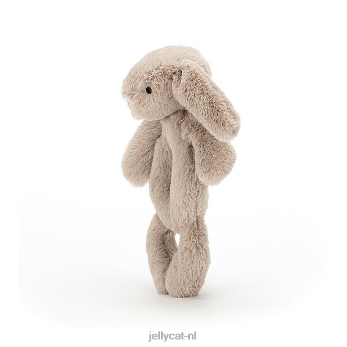 Jellycat verlegen konijnenring rammelaar beige NJJ68195 speelgoed-