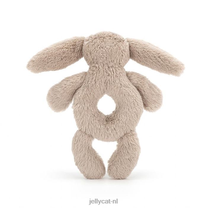 Jellycat verlegen konijnenring rammelaar beige NJJ68195 speelgoed-
