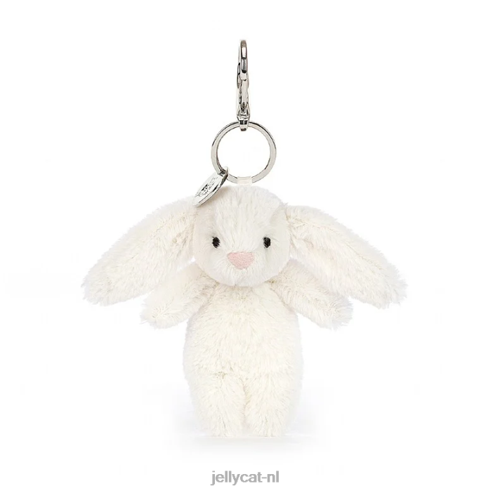 Jellycat verlegen konijntje tas charme crème NJJ68566 accessoire