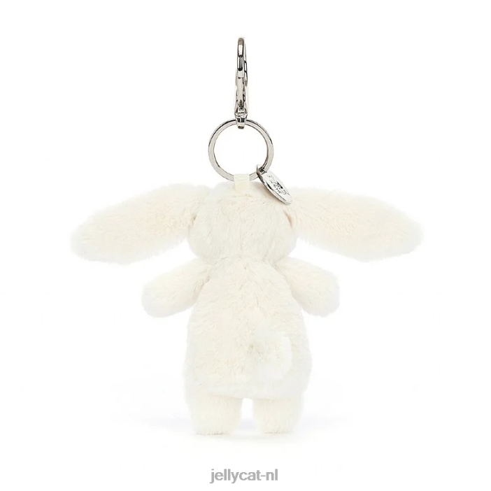 Jellycat verlegen konijntje tas charme crème NJJ68566 accessoire