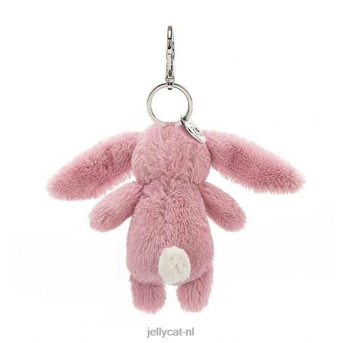 Jellycat verlegen konijntje tulp tasje bedel roze NJJ68577 accessoire