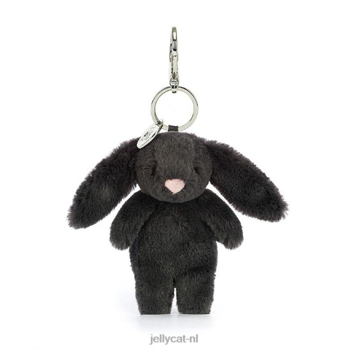 Jellycat verlegen konijntje y bag charm inkt NJJ68526 accessoire