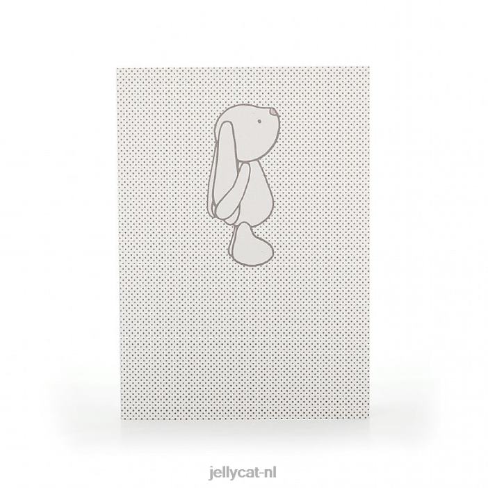 Jellycat verlegen konijntjesvlekken a6 notitieboekje beige NJJ68738 boek