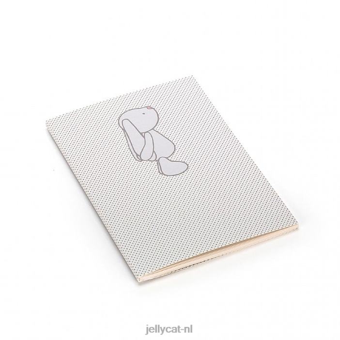 Jellycat verlegen konijntjesvlekken a6 notitieboekje beige NJJ68738 boek
