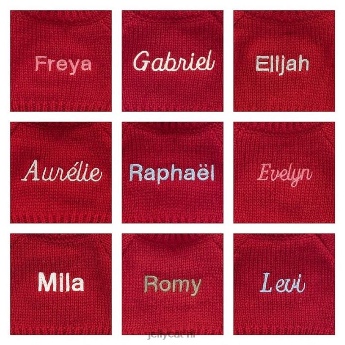 Jellycat verlegen luiaard met gepersonaliseerde rode trui bruin NJJ68205 speelgoed-