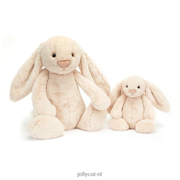 Jellycat verlegen luxe konijntje wilgenbeige NJJ68102 speelgoed-