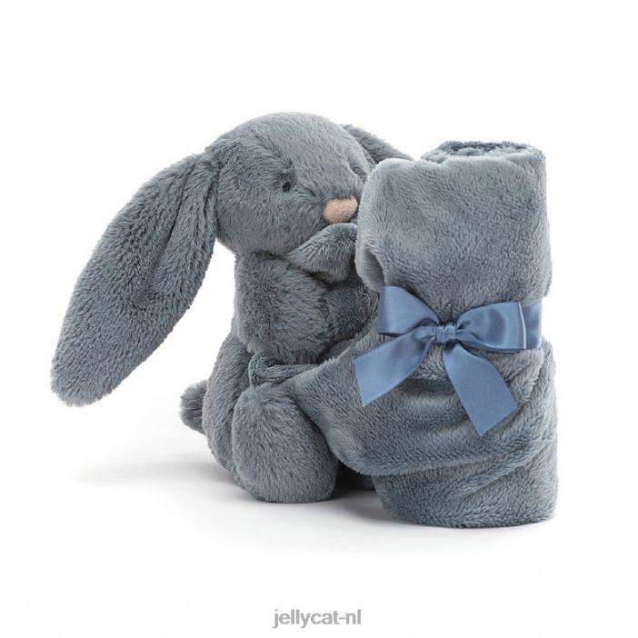 Jellycat verlegen schemerig konijntje speentje blauw NJJ68271 speelgoed-