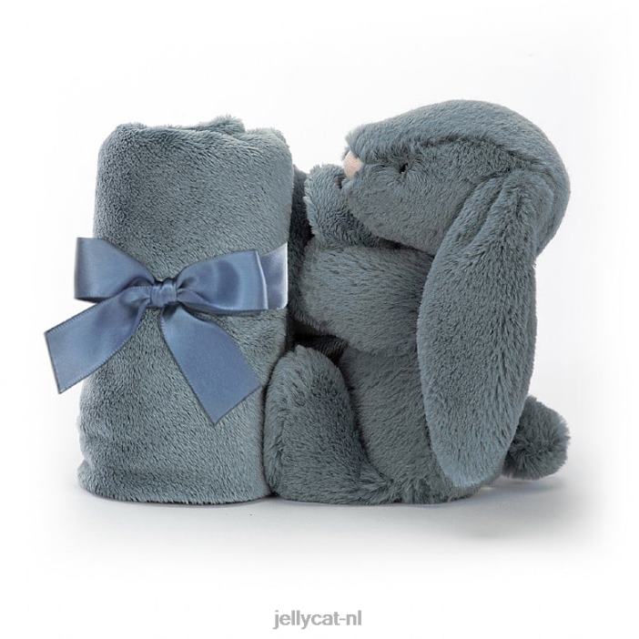 Jellycat verlegen schemerig konijntje speentje blauw NJJ68271 speelgoed-