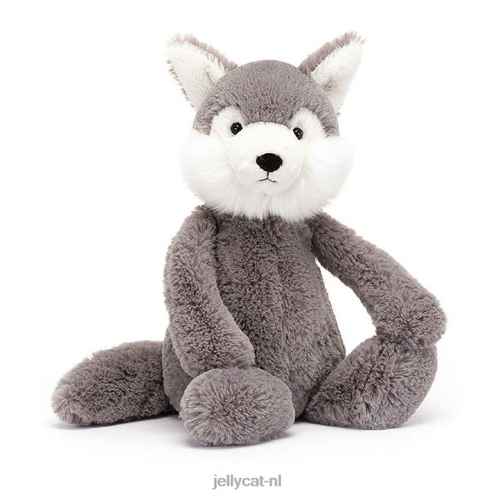 Jellycat verlegen wolf grijs en wit NJJ68179 speelgoed-